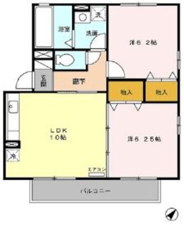 リビングタウン桶川朝日 Cの物件間取画像